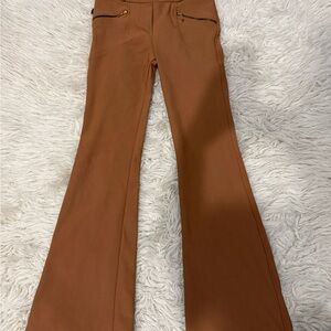 Stylish Tan Flare Pants